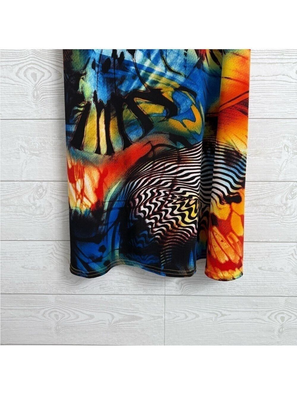 Sophie A Women’s Multi-Colored Tank Midi Dress. Size M - Picture 4 of 6